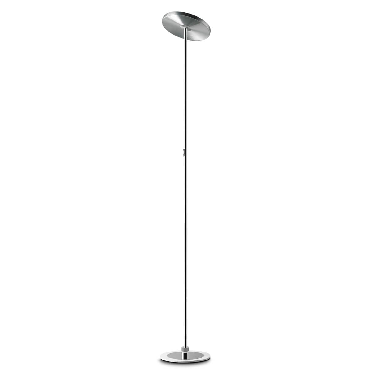 Oligo Decent Max LED Stehleuchte, weiß matt / Chrom / Alu gebürstet