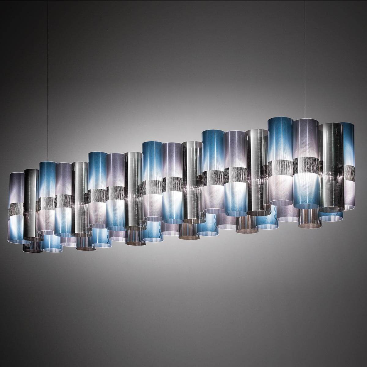 Slamp La Lollo LED Suspension Linear 140, Gradient (farbig changierend)