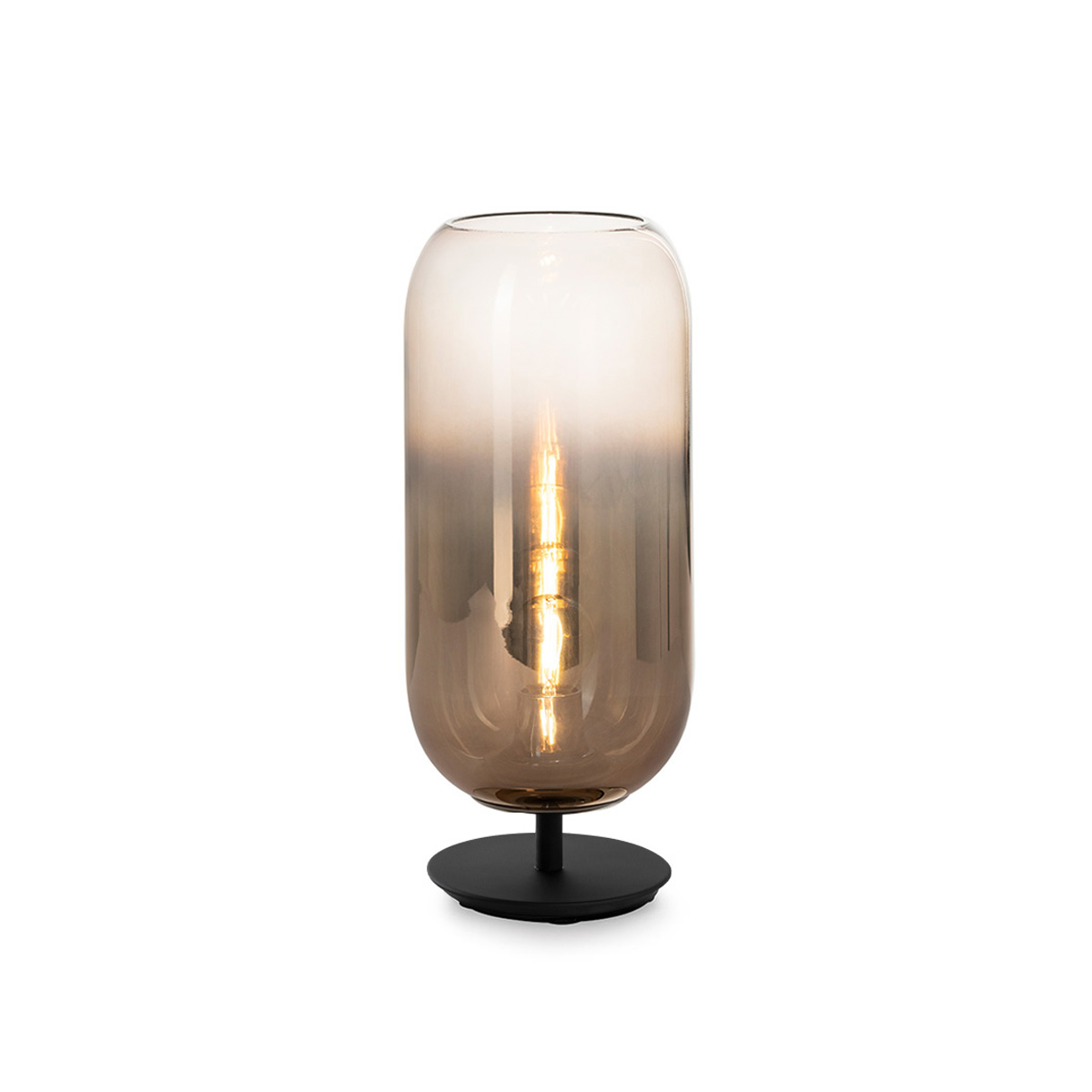 Artemide Gople Lamp Tavolo, schwarz, Schirm: Bronze