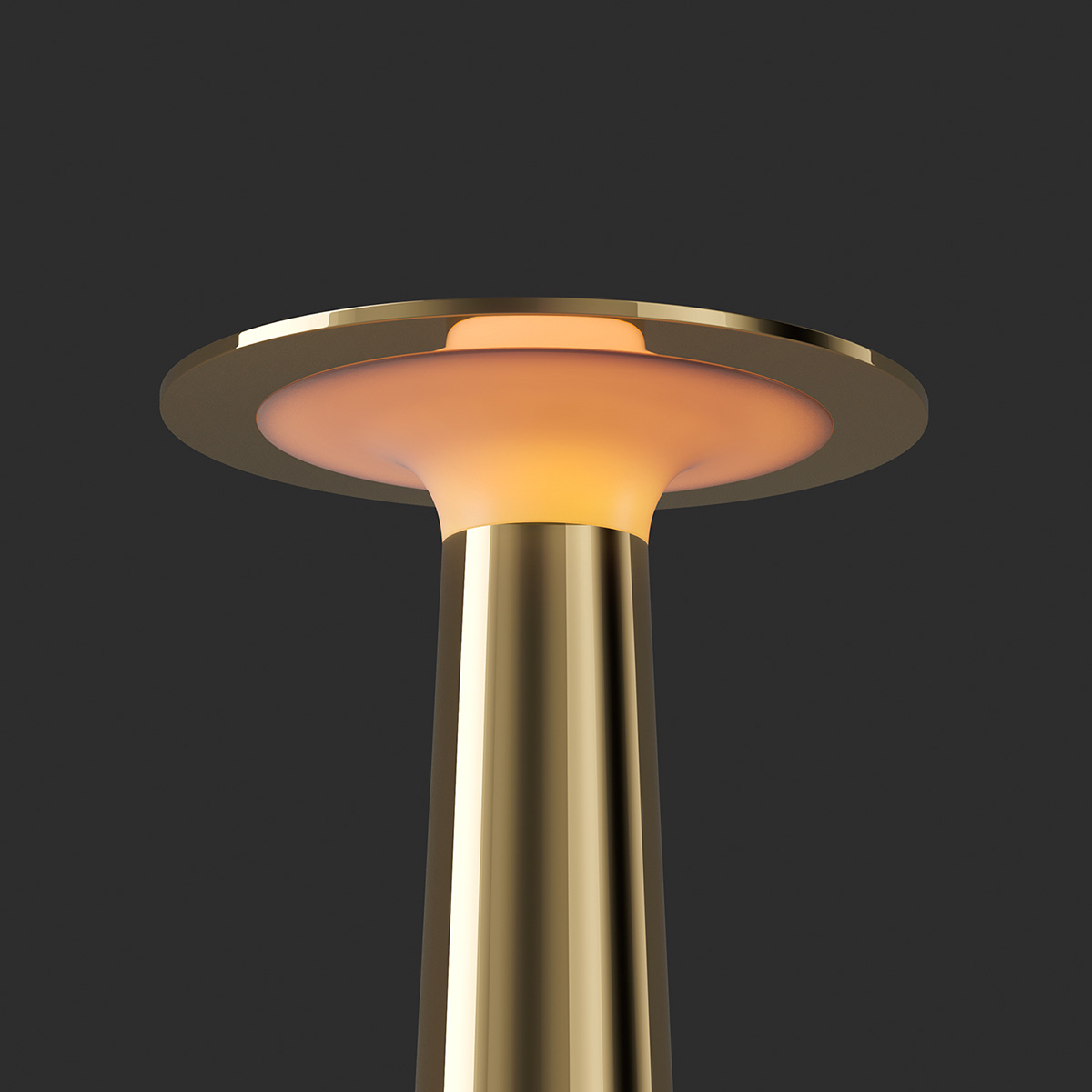 IP44.DE Lix LED Akkuleuchte, Dim-to-Amber, brass (Messing)