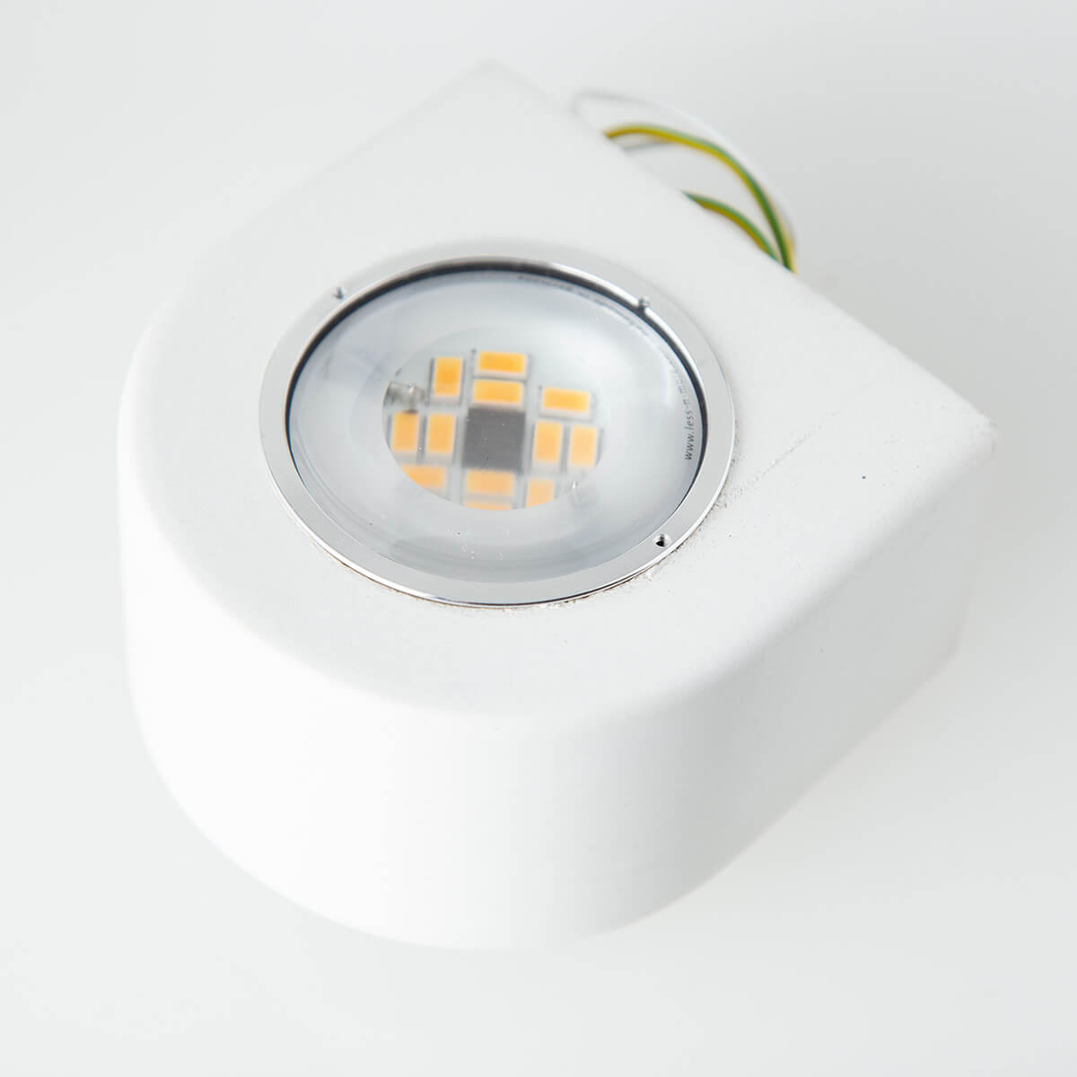 Less 'n' more Mimix Beton LED Wandstrahler, 2-flg., weiß poliert (©Leuchtenland.com)