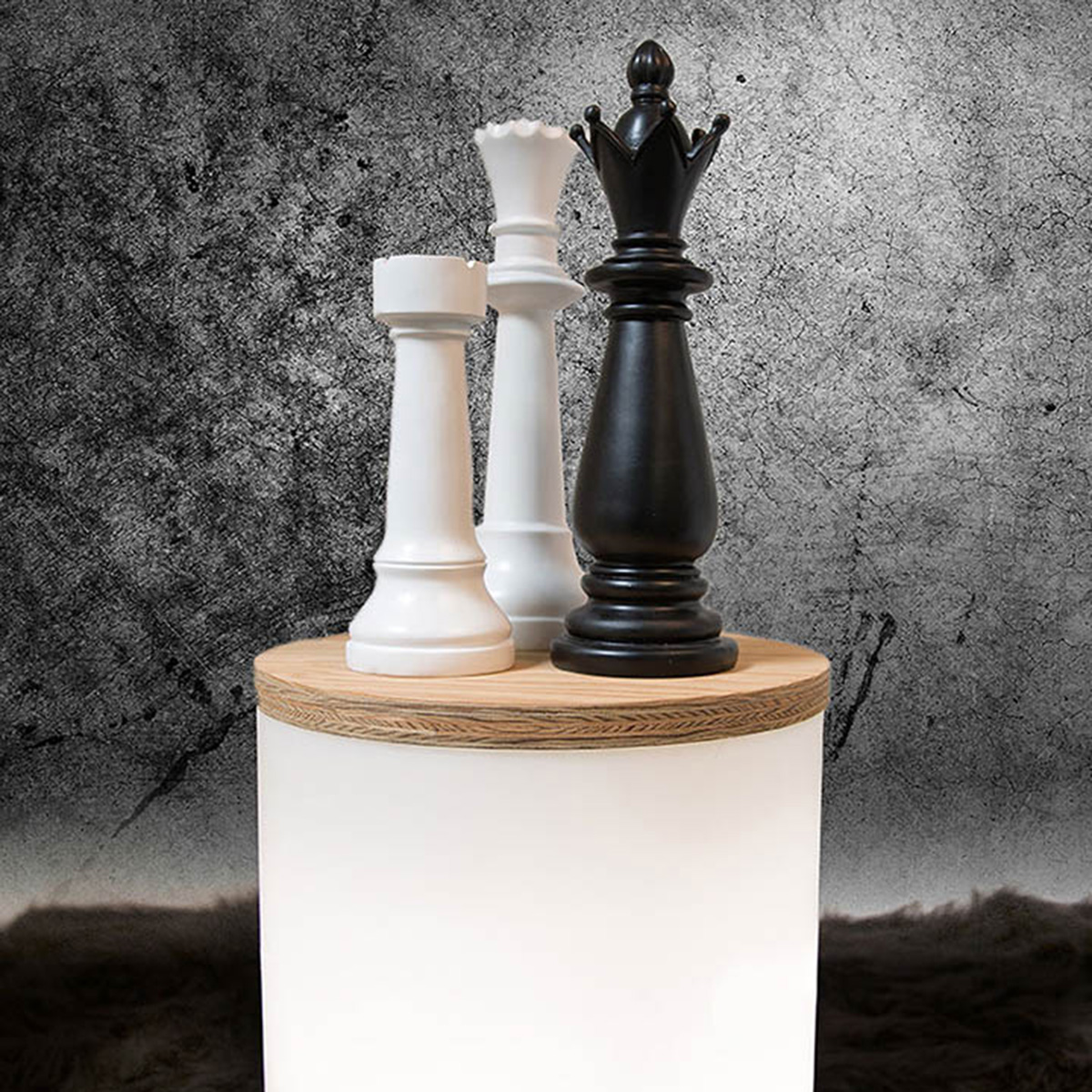 8 seasons design Shining Drum Dekoleuchte, weiß