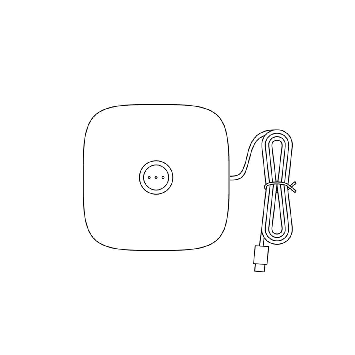 Zafferano AiLati Kontaktladestation für Ofelia Micro Pro, schwarz Kontaktladestation für Ofelia Micro Pro