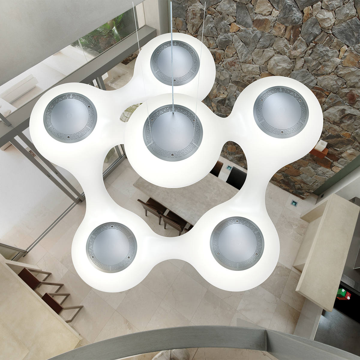 Next Cosmo LED Pendelleuchte, weiß