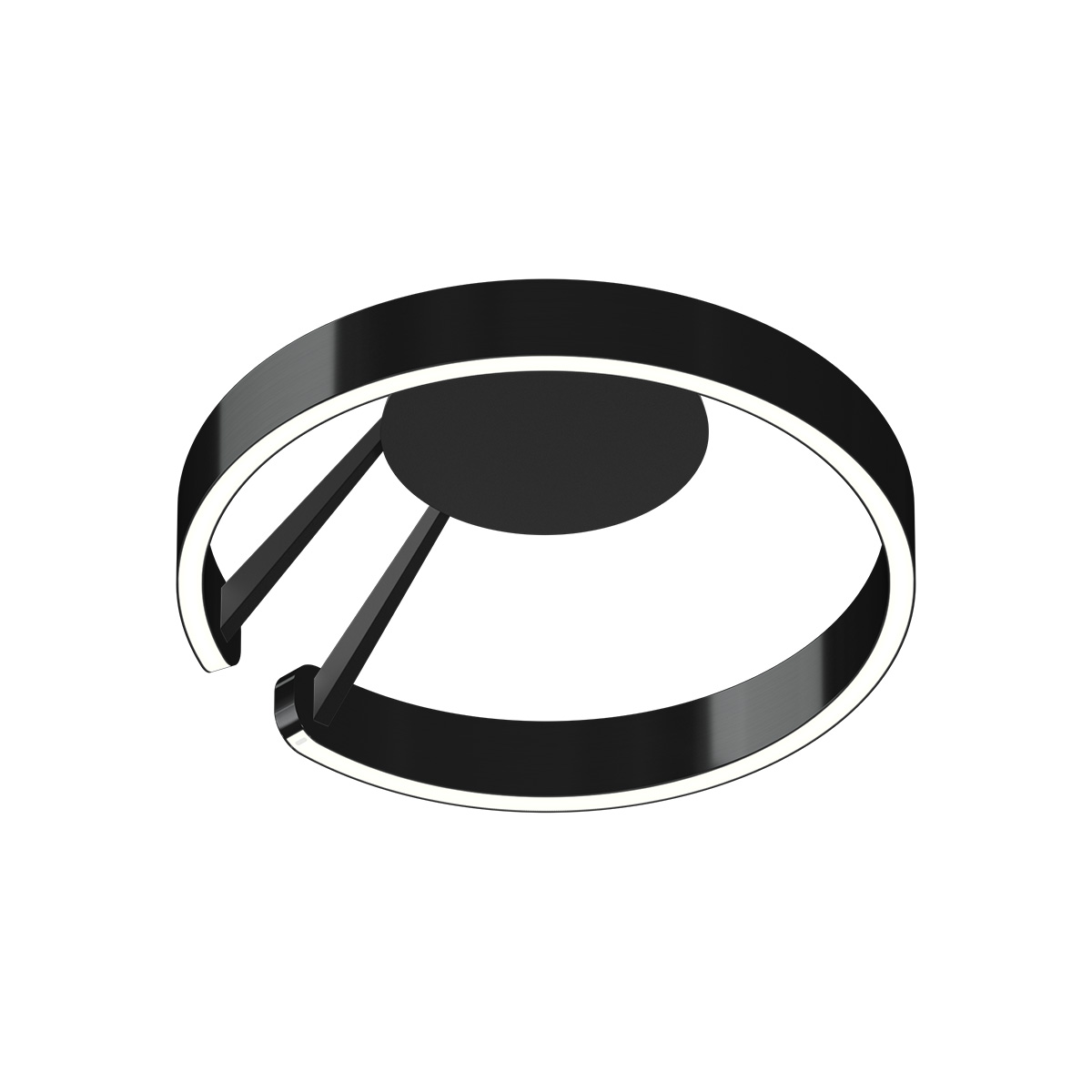 Occhio Mito aura 40 narrow LED Deckenleuchte, Base: schwarz matt, black phantom