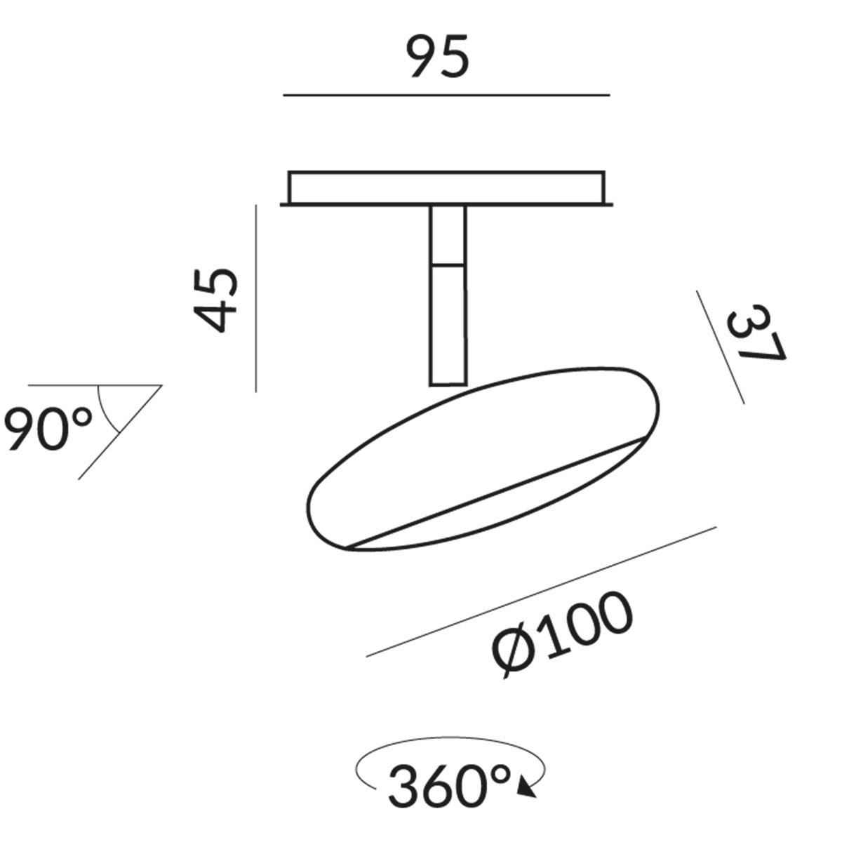 All-In Blop 100° LED Spot