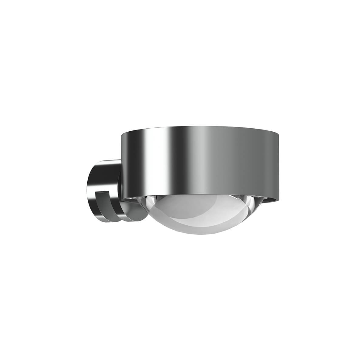Top Light Puk Mini Fix LED Klemmleuchte, Chrom matt, mit Glas satiniert / Linse klar (nicht inbegriffen)