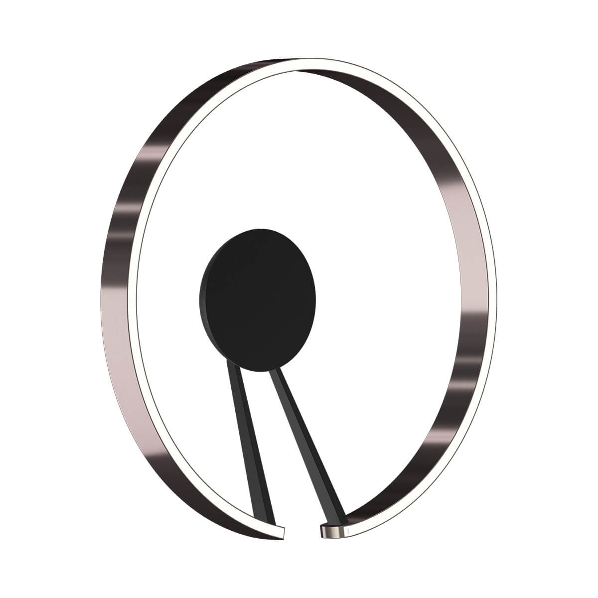 Occhio Mito aura 60 wide LED Wand- / Deckenleuchte, Base: schwarz matt, phantom