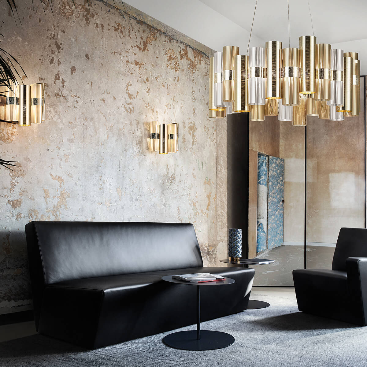 Slamp La Lollo LED Suspension Large, gold (golden/gelb)