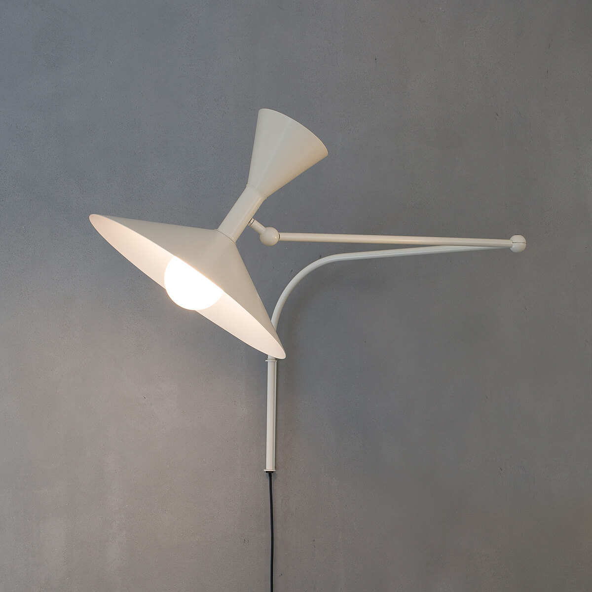 Nemo Lampe de Marseille Parete, weiß matt