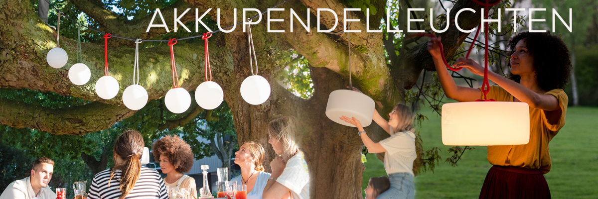 Kategoriebanner Akkupendelleuchten Outdoor Kategoriebanner Akkupendelleuchten Outdoor