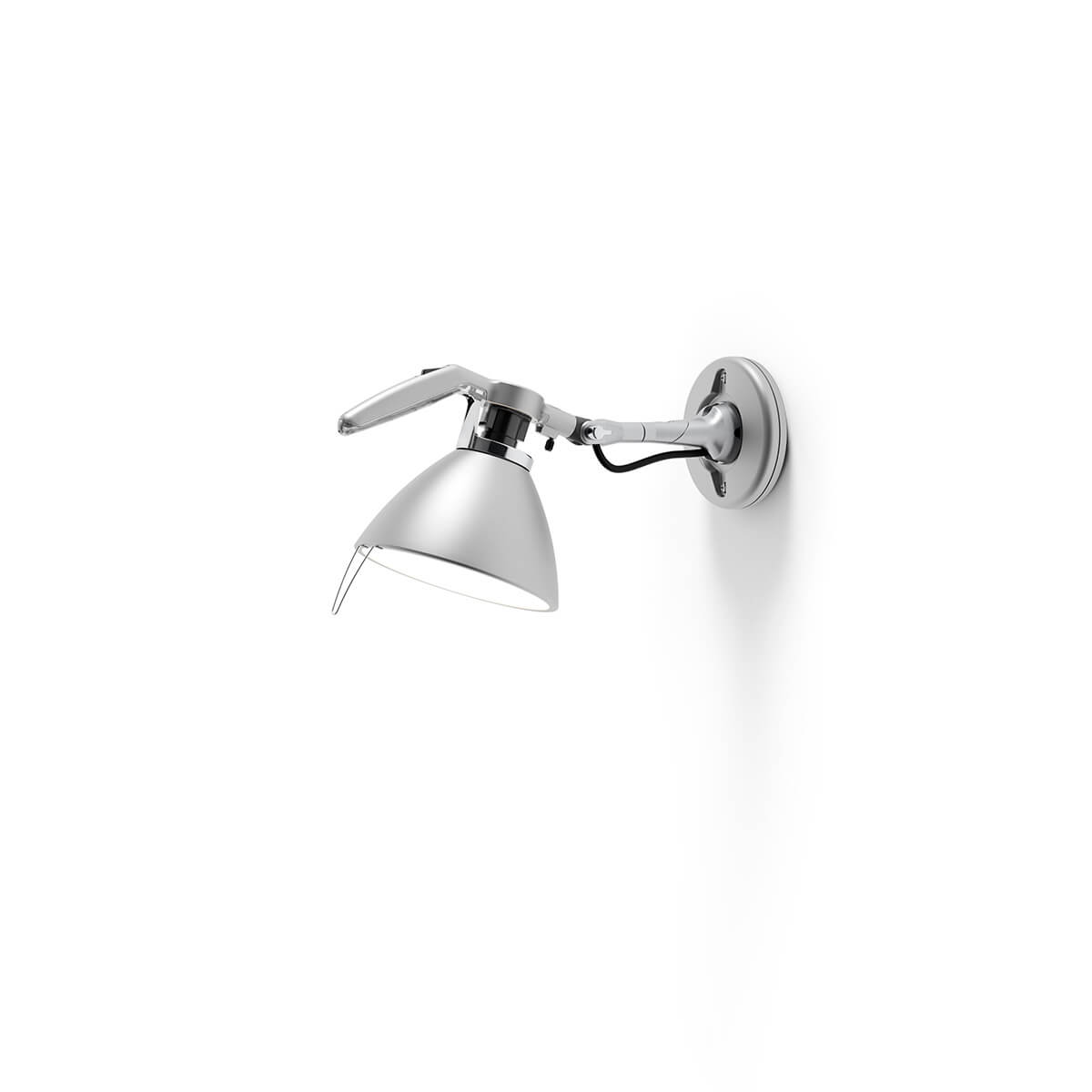 Luceplan Fortebraccio Spot Parete, Ø: 16 cm, Aluminium