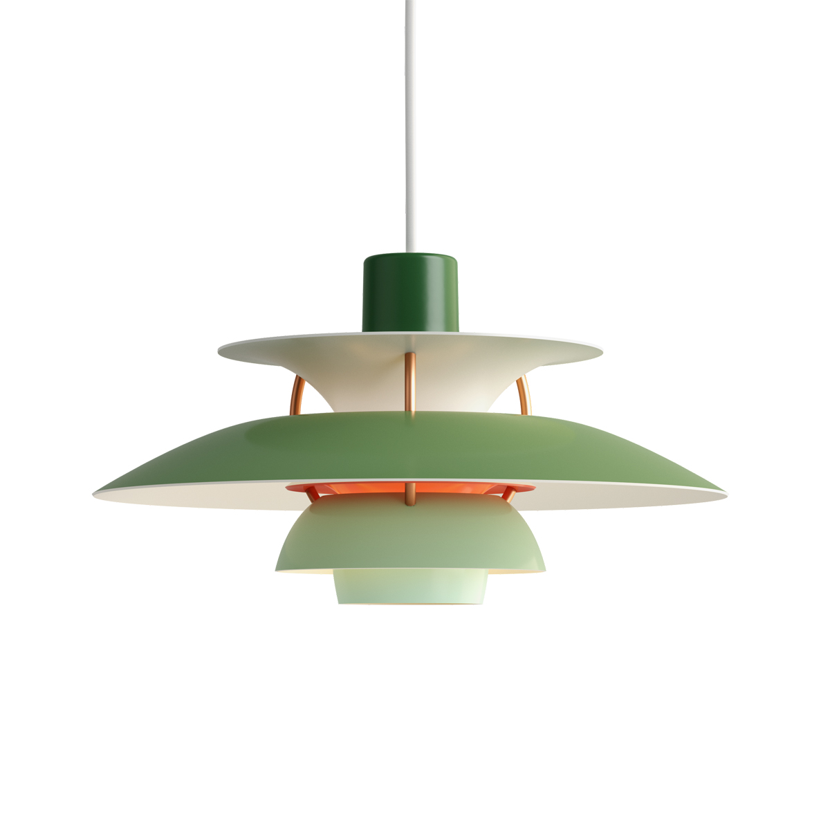 Louis Poulsen PH 5 Mini Pendelleuchte, Hues of Green (grün)