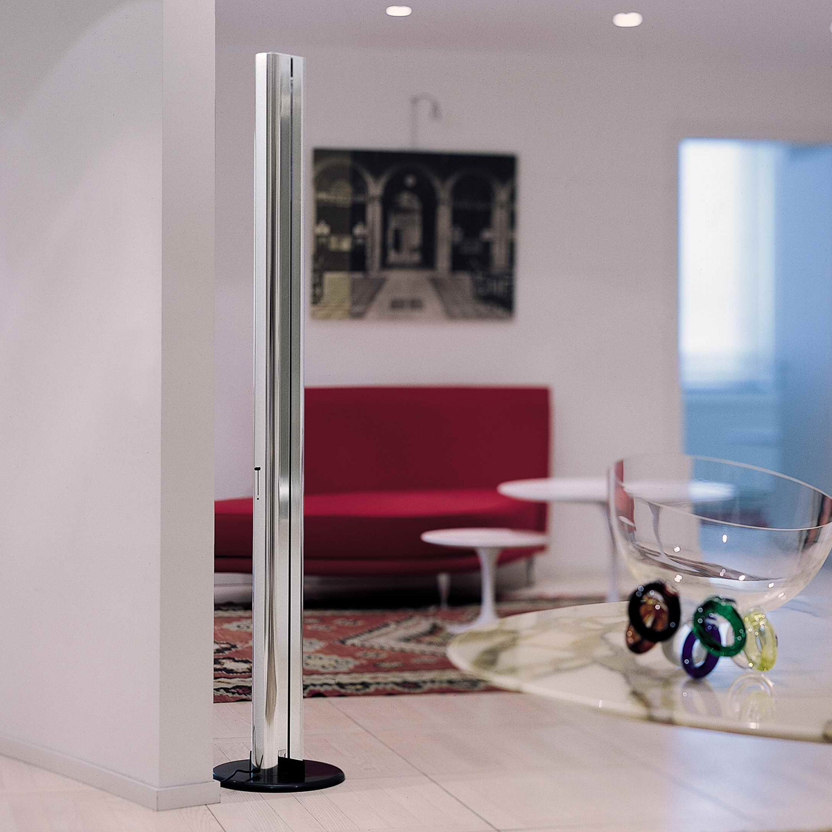 Artemide Megaron Terra LED, Aluminium glänzend