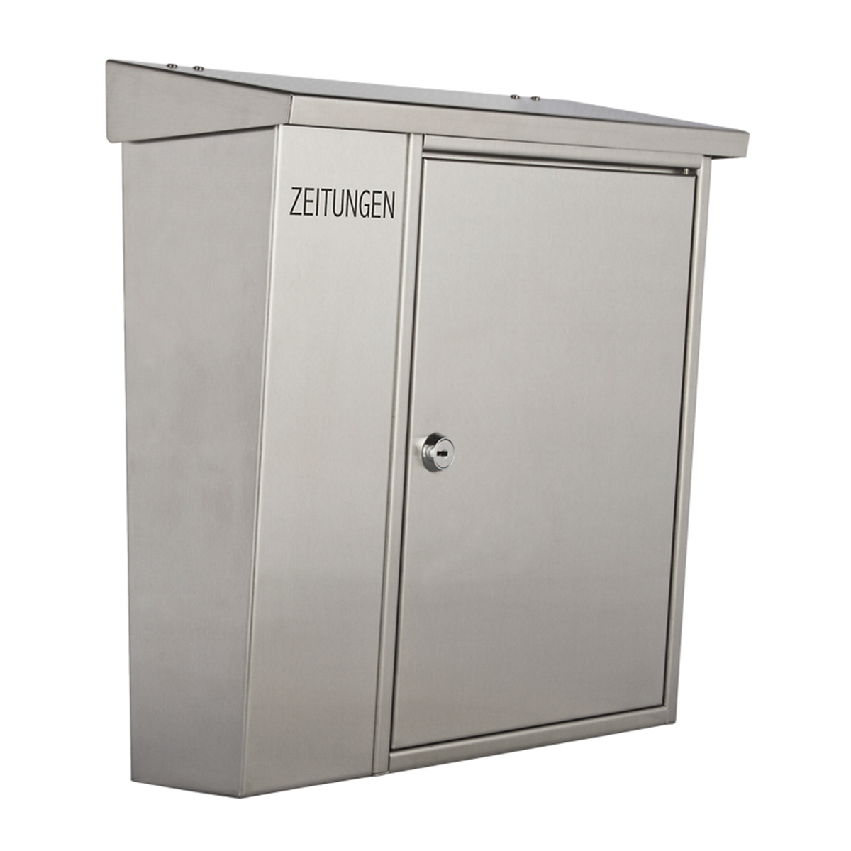 Heibi Briefkasten mit Zeitungsfach, Edelstahl