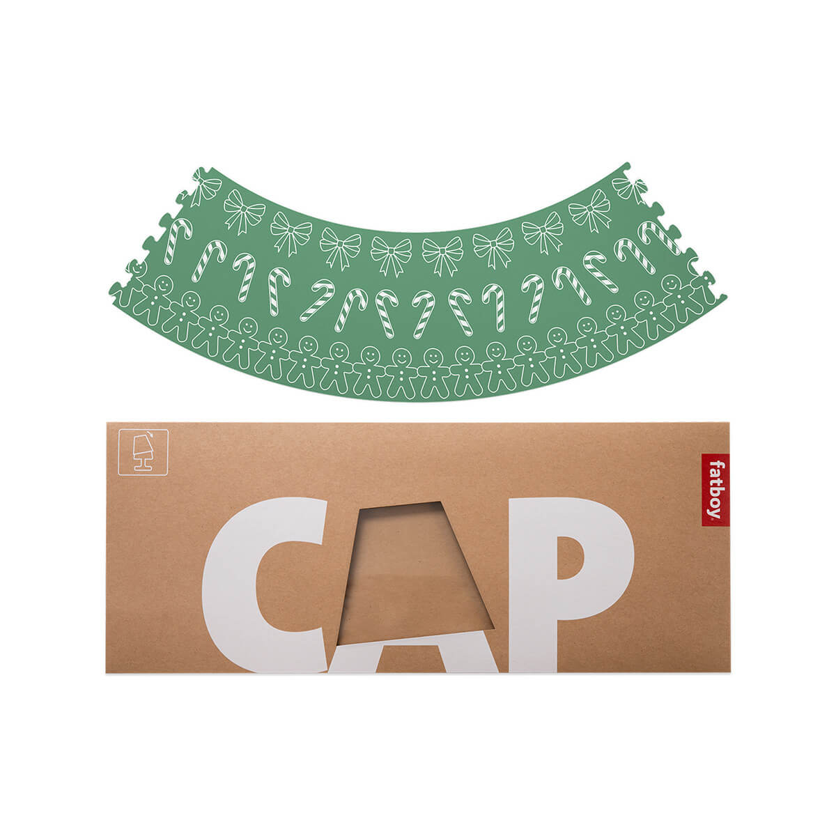 Fatboy X-mas Cooper Cappie Greenmas für Edison the Petit, grün, Verpackung