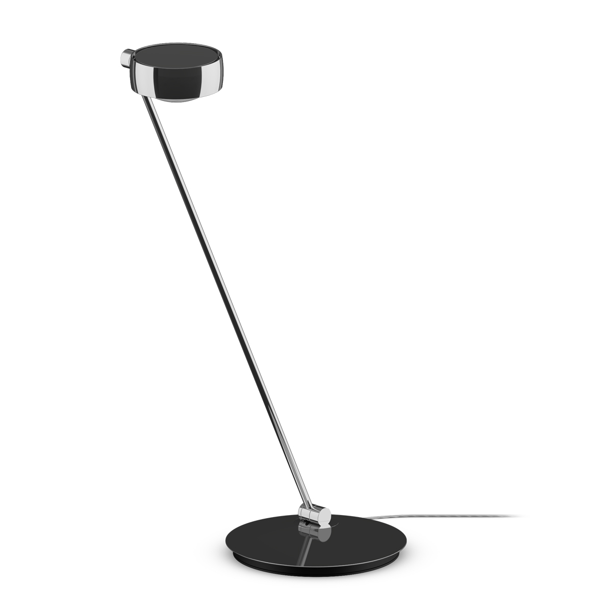 Occhio Sento C tavolo LED Tischleuchte, 80 cm, 2700 K, Ausrichtung: rechts vom Objekt, Chrom