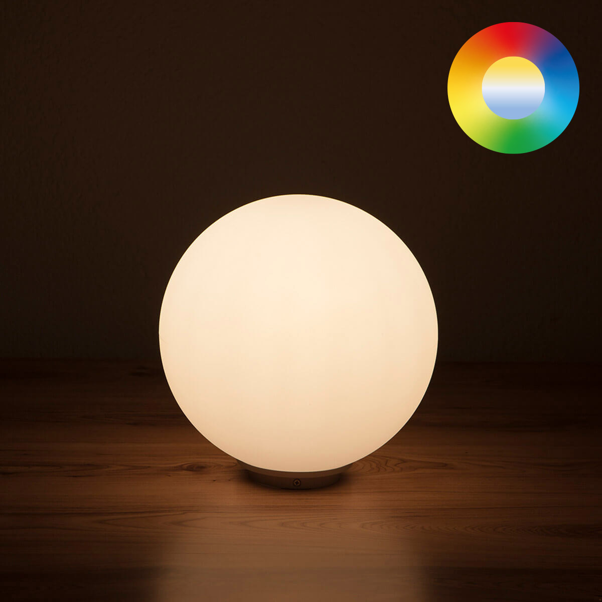Epstein-Design Snowball Stationär RGBCCT-LED Kugelleuchte mit ZigBee, Ø: 30 cm, weiß