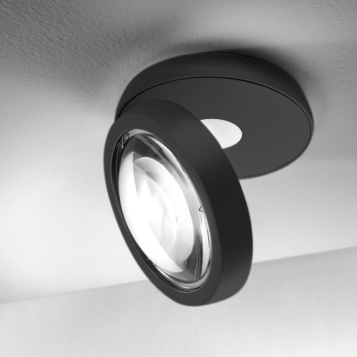 Lodes Nautilus LED Deckenleuchte, schwarz matt