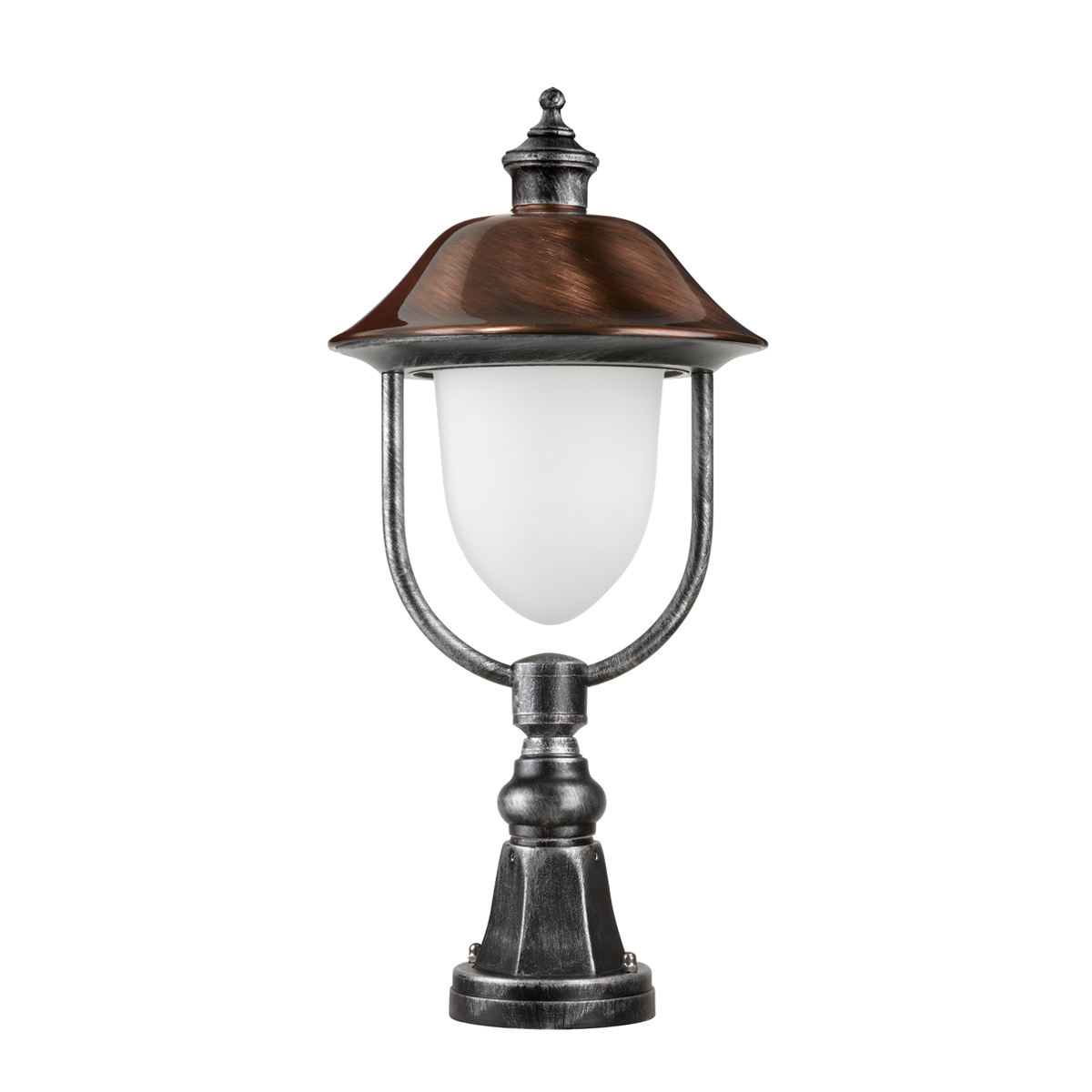 LCD Außenleuchten 1156/1157 Sockelleuchte schwarz/Silber/Kupfer