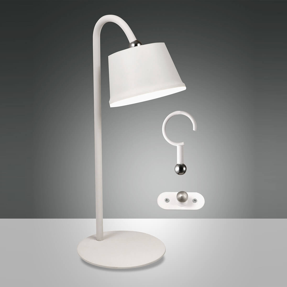 Fabas Luce Armanda LED Akkuleuchte, weiß