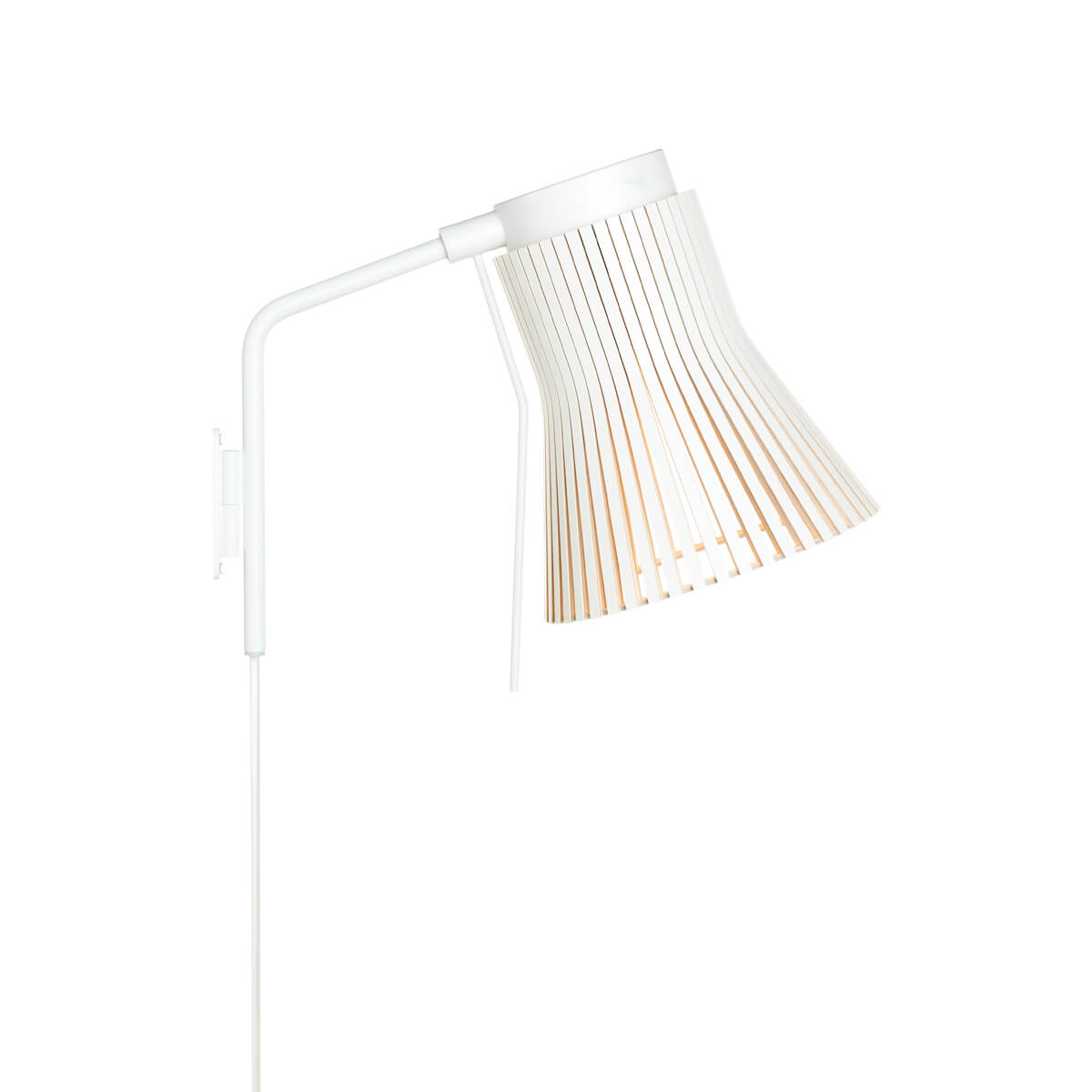 Secto Design Petite 4630 Wandleuchte, weiß, Schirm: weiß laminiert