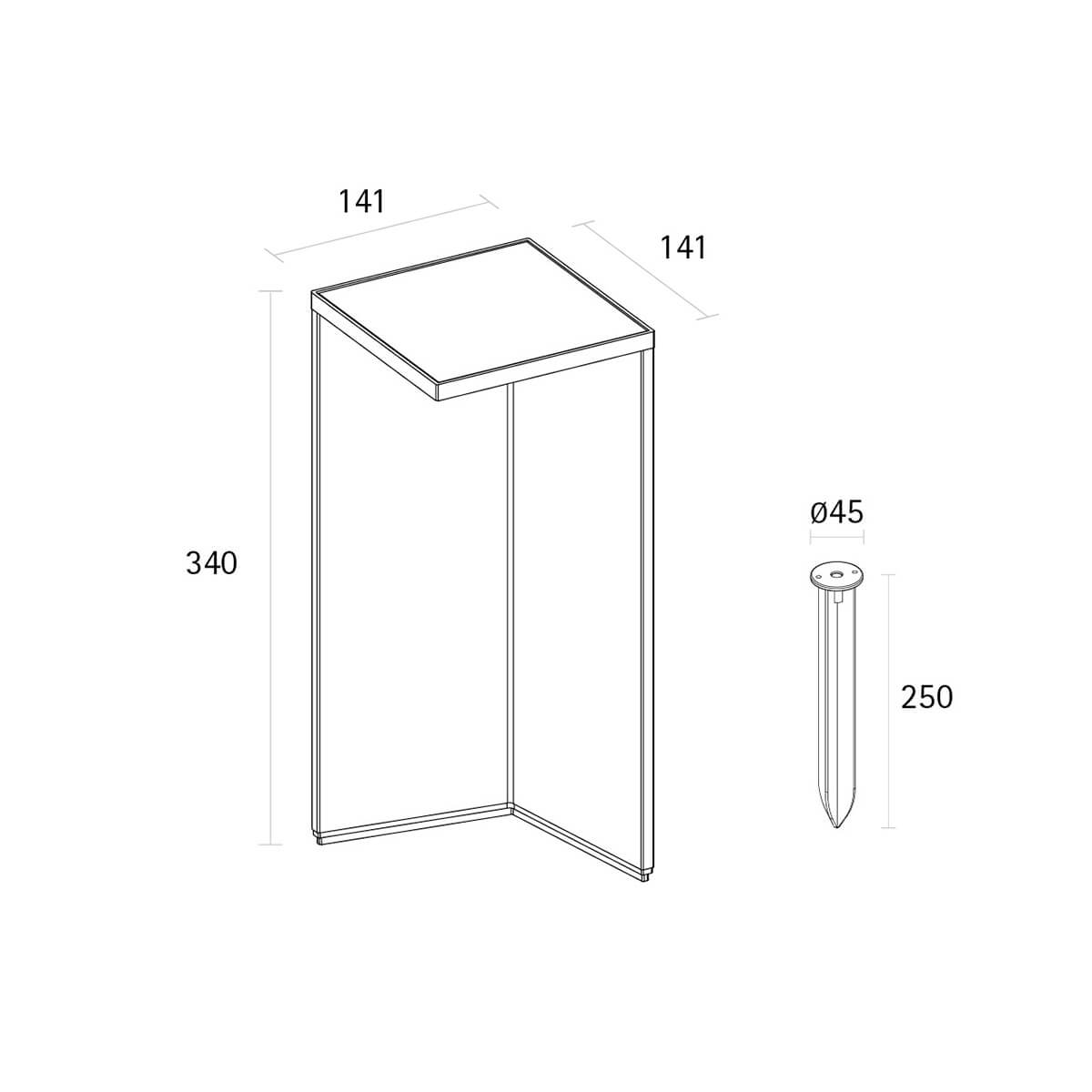 Sigor Nusolar LED Akku-Solarleuchte, Höhe: 34 cm