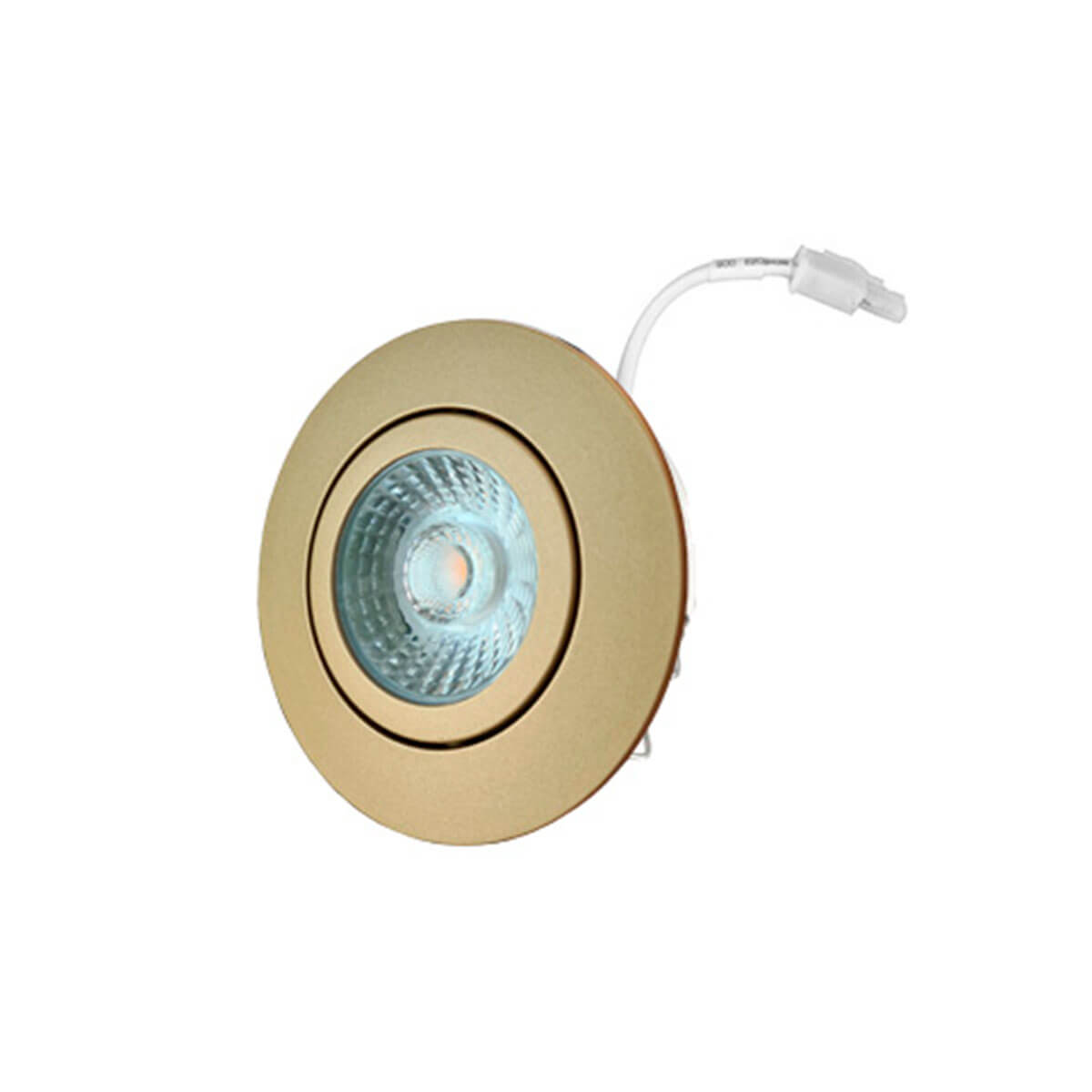 Interlight Camita Downlight IP44 LED Einbaustrahler, Gold matt