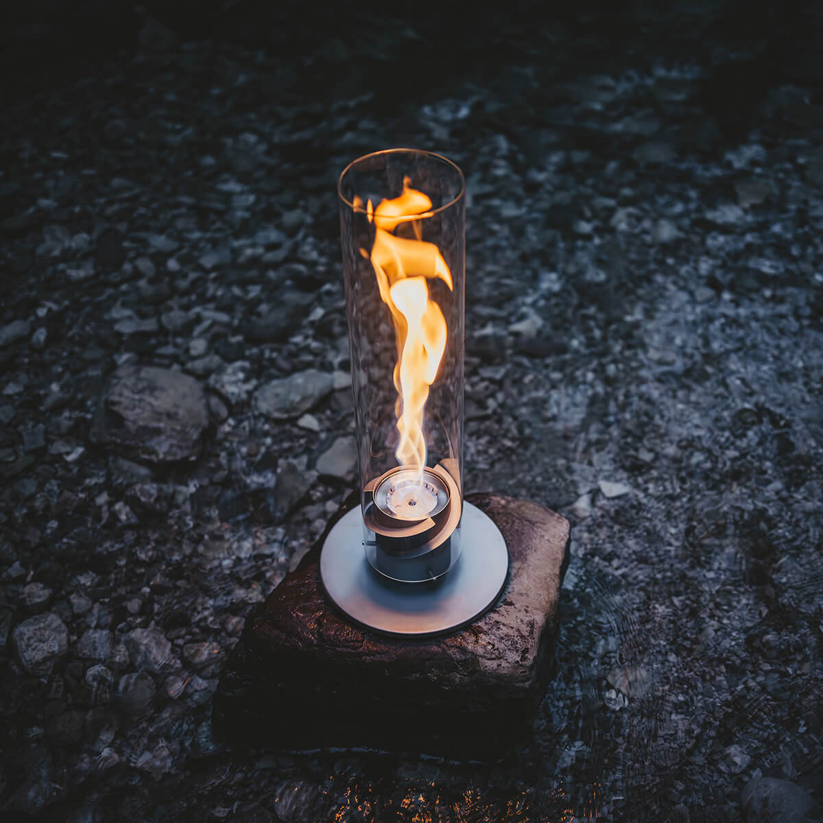 Höfats Spin 1200 Tischfeuer & Windlicht, grau (separat erhältlich)