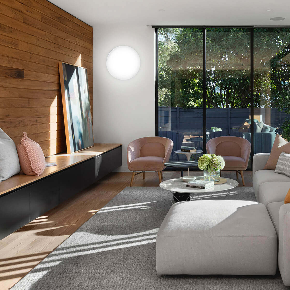 Peill+Putzler Mali Wand- / Deckenleuchte, Ø: 35 cm, Opalglas