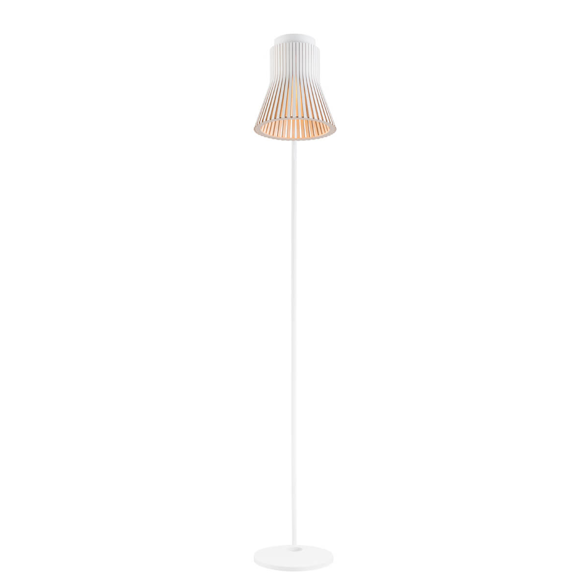 Secto Design Petite 4610 Stehleuchte, weiß, Schirm: weiß laminiert