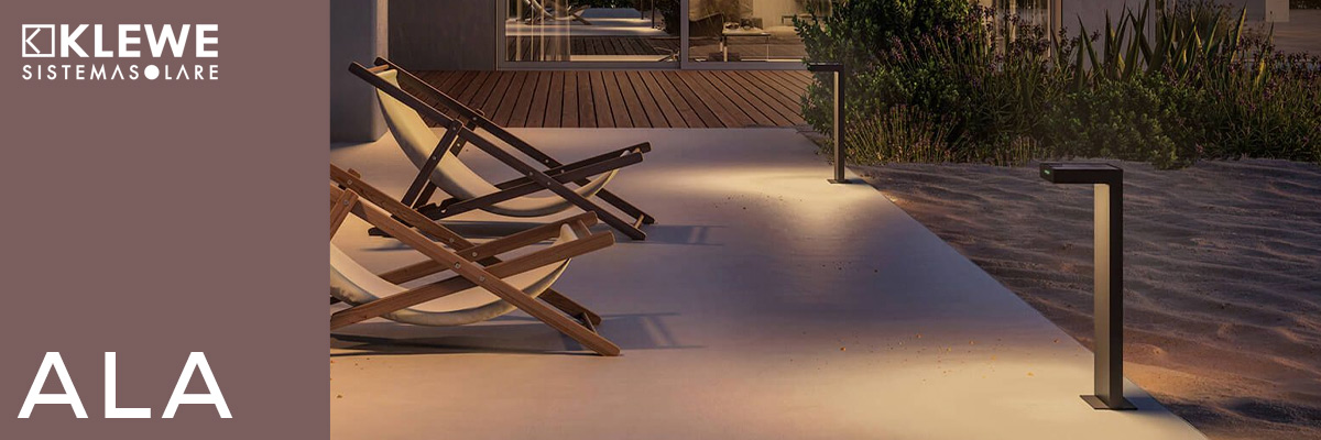 Klewe Ala LED Akku-Solarleuchten für Wand und Boden Klewe Ala LED Akku-Solarleuchten für Wand und Boden