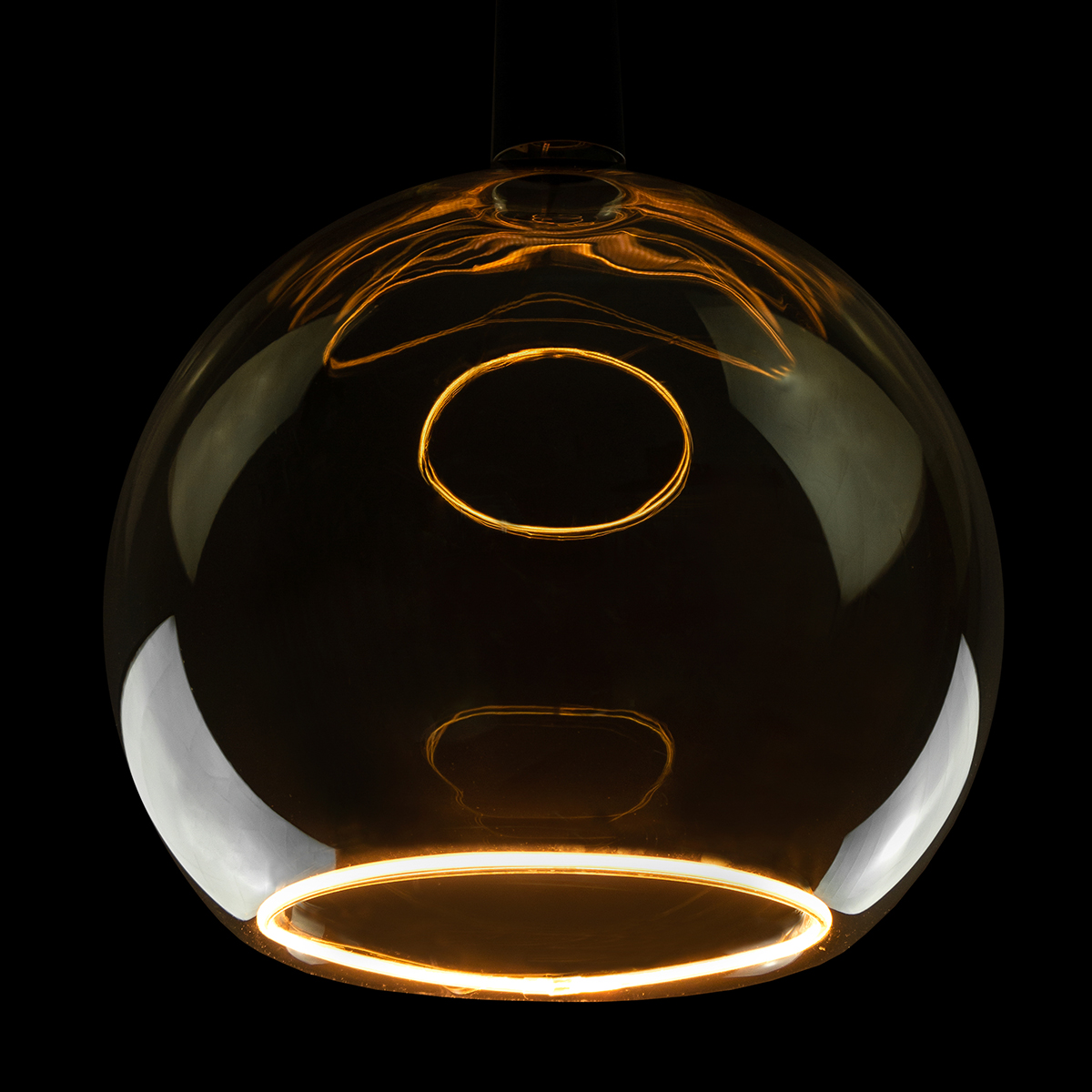 Segula LED Floating Globe 300 smokey grau E27, 8 W, 1900 K, dimmbar, Ø: 32 cm