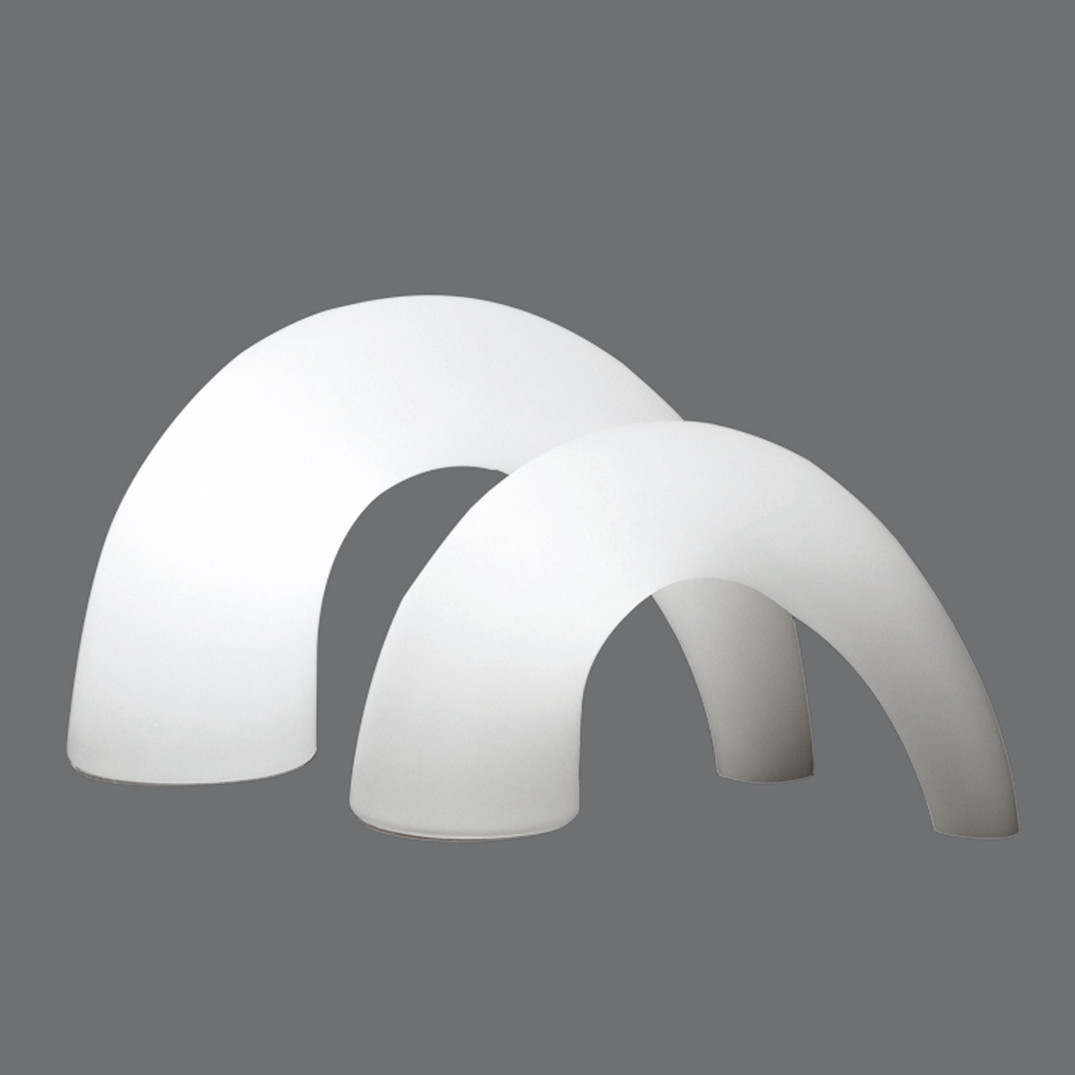 Fontana Arte Thor Tischleuchte, Höhe: 20 cm und Höhe: 25 cm, weiß