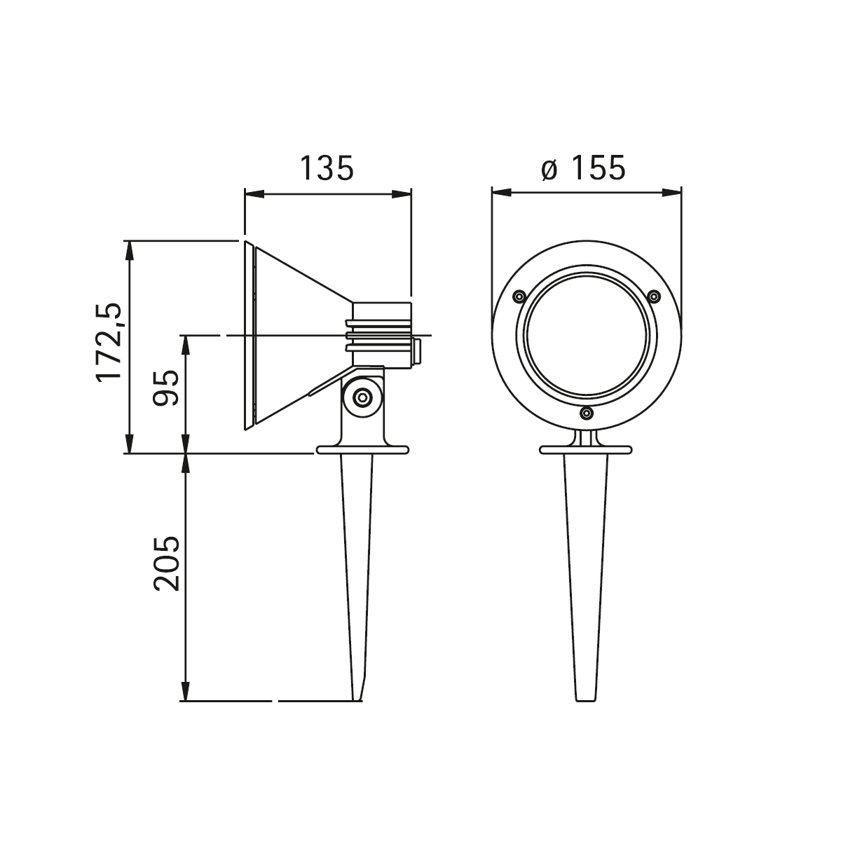 Albert Leuchten 2356 Spießstrahler