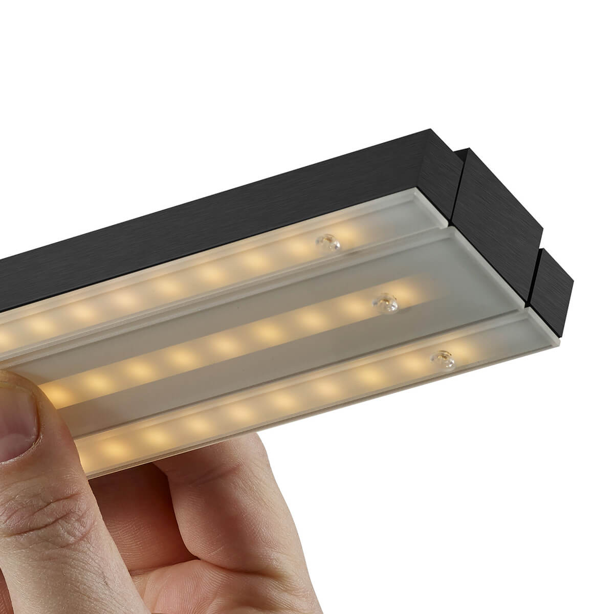 Bankamp Lightline III flex up & down LED Pendelleuchte, Tunable White & Vertical dim, anthrazit matt eloxiert, Vertical-dim-Funktion