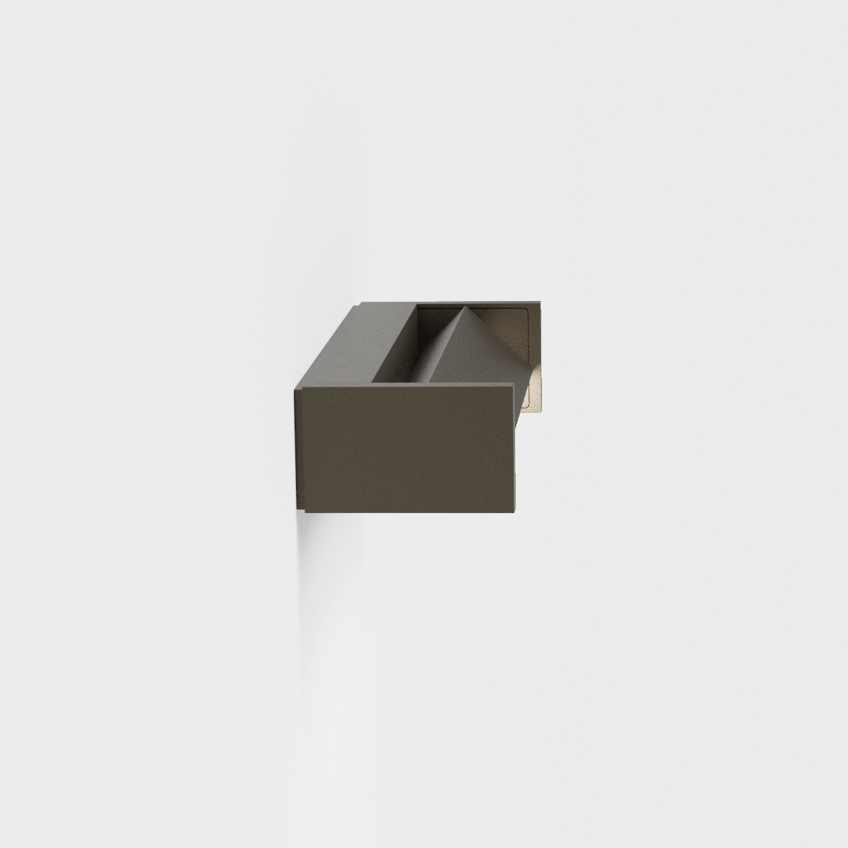 IP44.DE Slat One LED Wand- / Deckenleuchte, cool brown (braun)