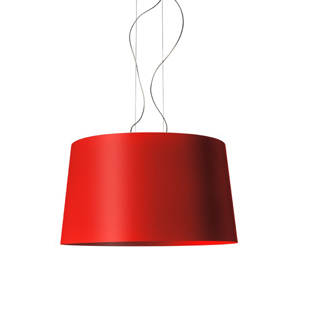 Foscarini Twice as Twiggy LED Sospensione, cremisi (karmesinrot)