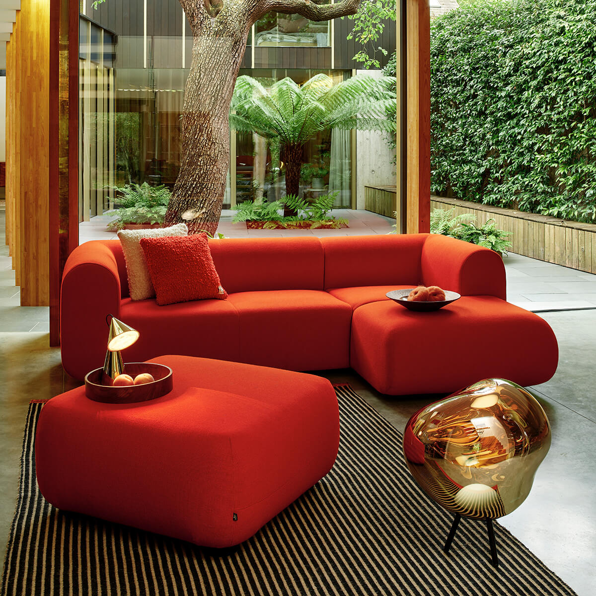 Tom Dixon Melt Large Portable LED Akkusteh- / Pendelleuchte, Gold