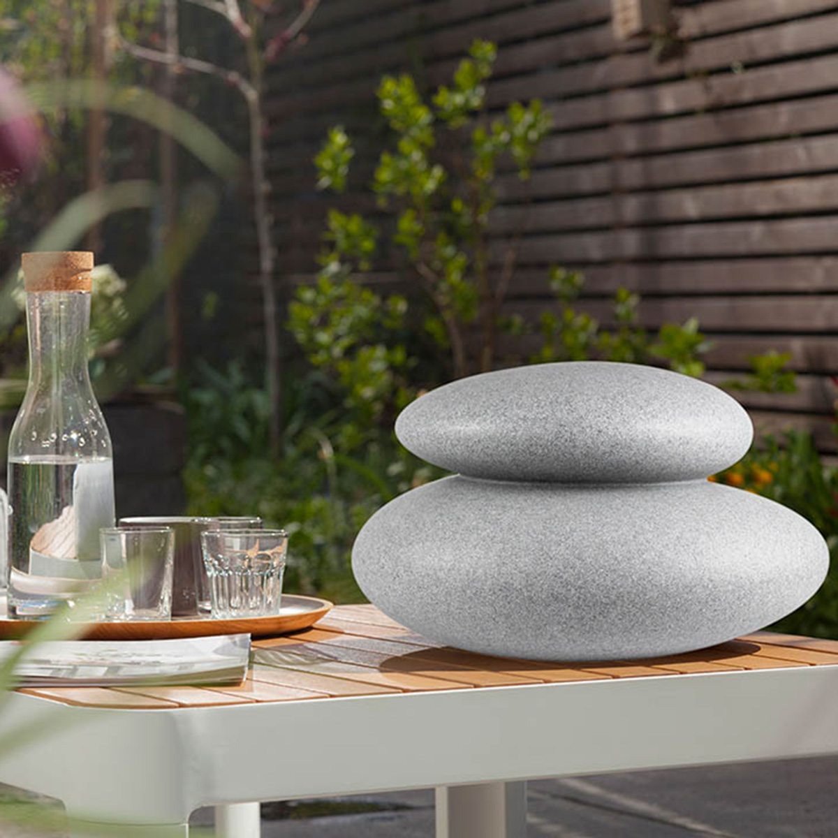 8 seasons design Shining Stone Dekoleuchte, stone