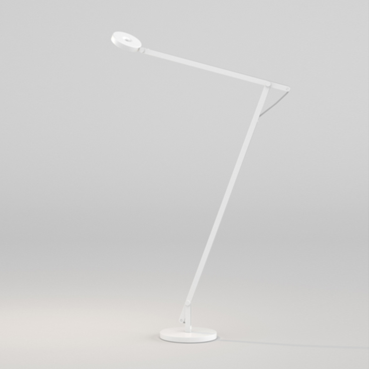 Rotaliana String F1 LED Stehleuchte, weiß matt, mit silberfarbenem Verstellband
