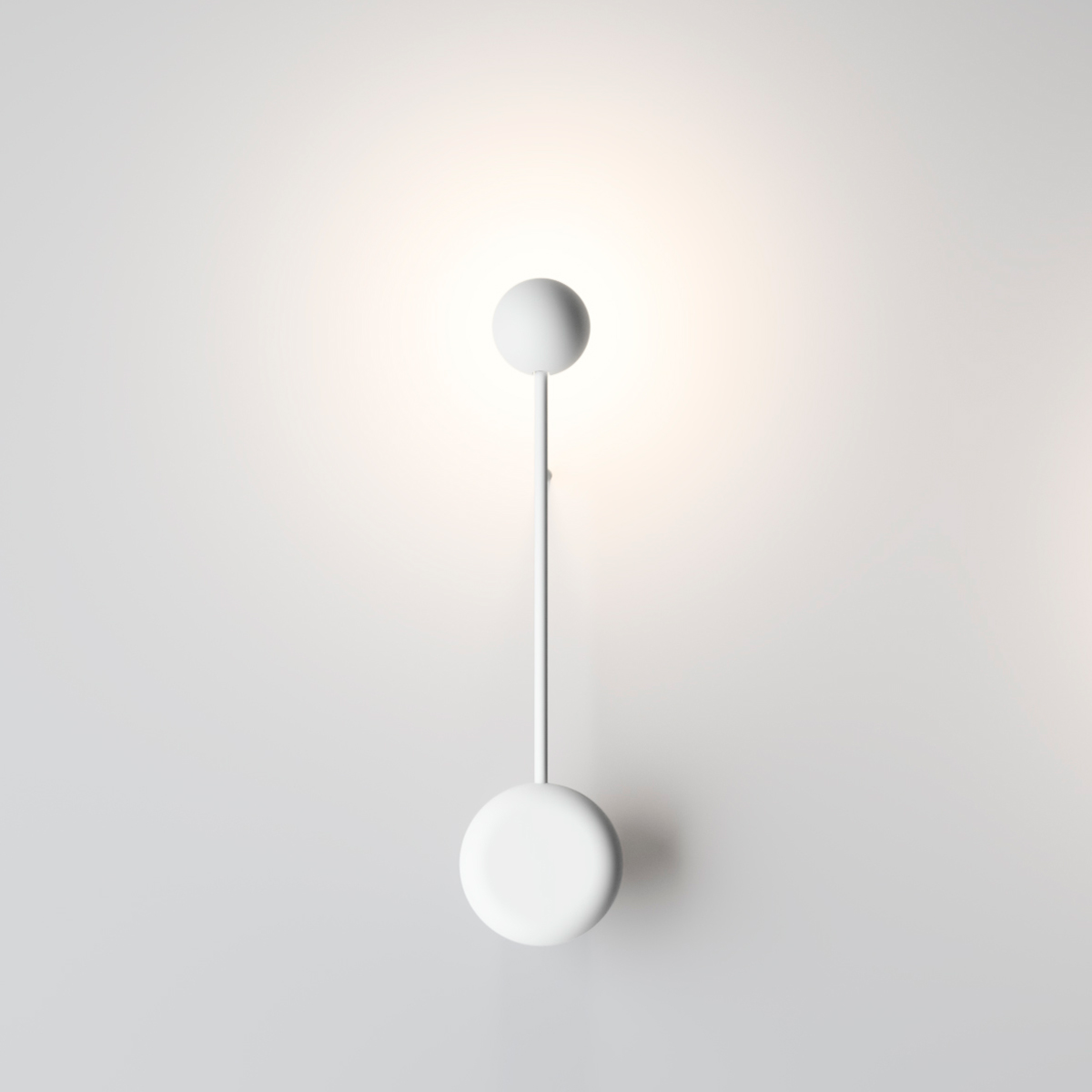 Vibia Pin 1690 LED Wandleuchte, weiß matt