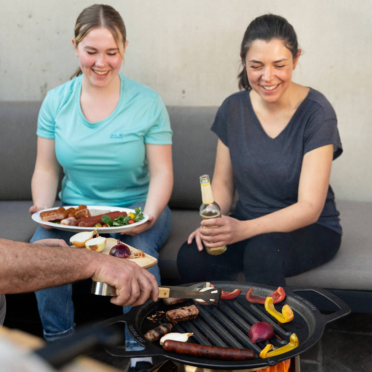 Ranger Gusseisen-Grillrost mit Aufsatz