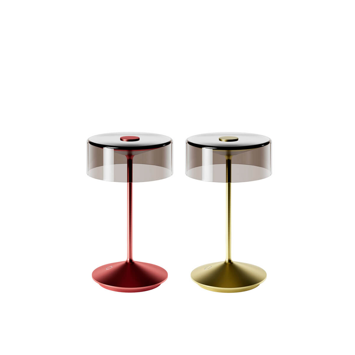 Sigor Numotion LED Akkuleuchte, kirschrot eloxiert und Gold eloxiert