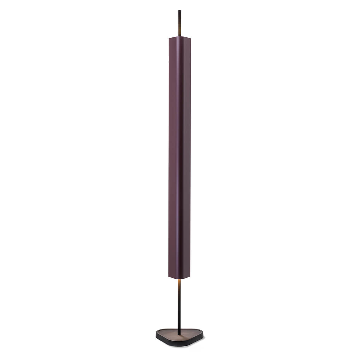 Flos EMI LED Stehleuchte, deep red (dunkelrot) (eingeschaltet)
