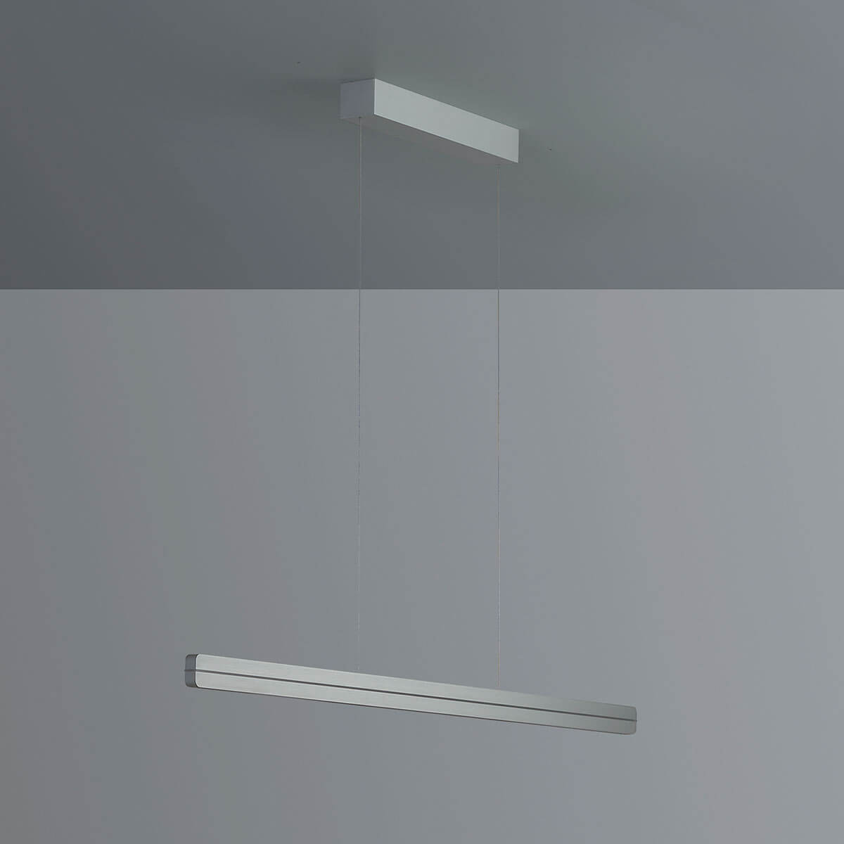 Bopp Switch LED Pendelleuchte, geschliffen / Aluminium eloxiert
