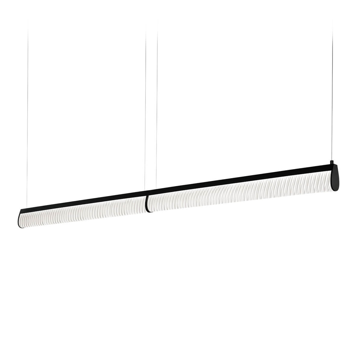 Slamp Modula Double LED Suspension, schwarz / Plissé Modula Double LED Suspension