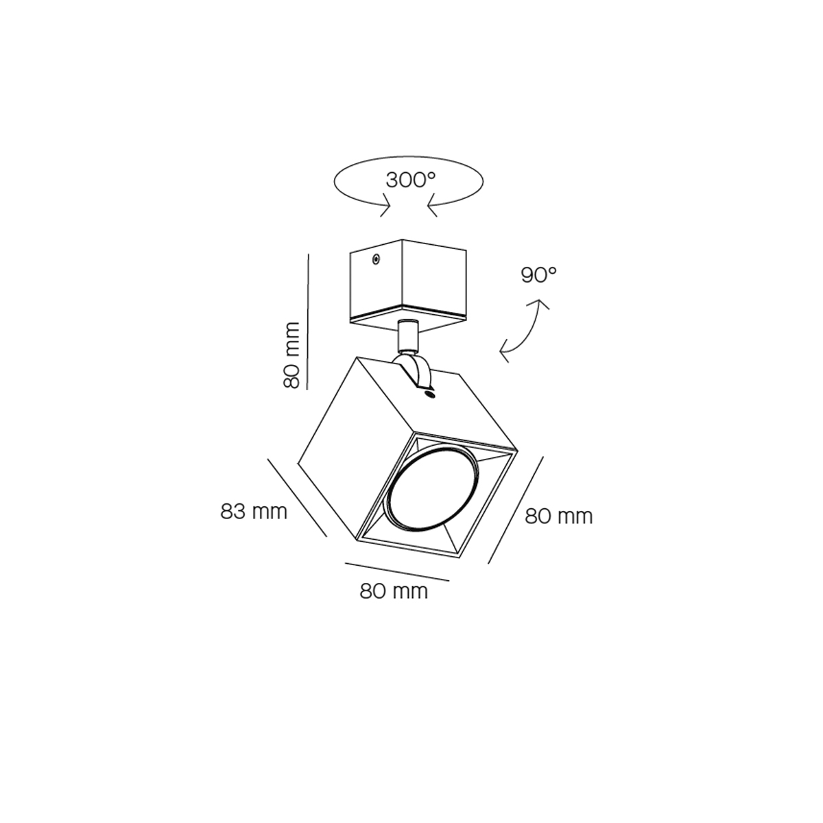 Dau Spot Wand- / Deckenstrahler