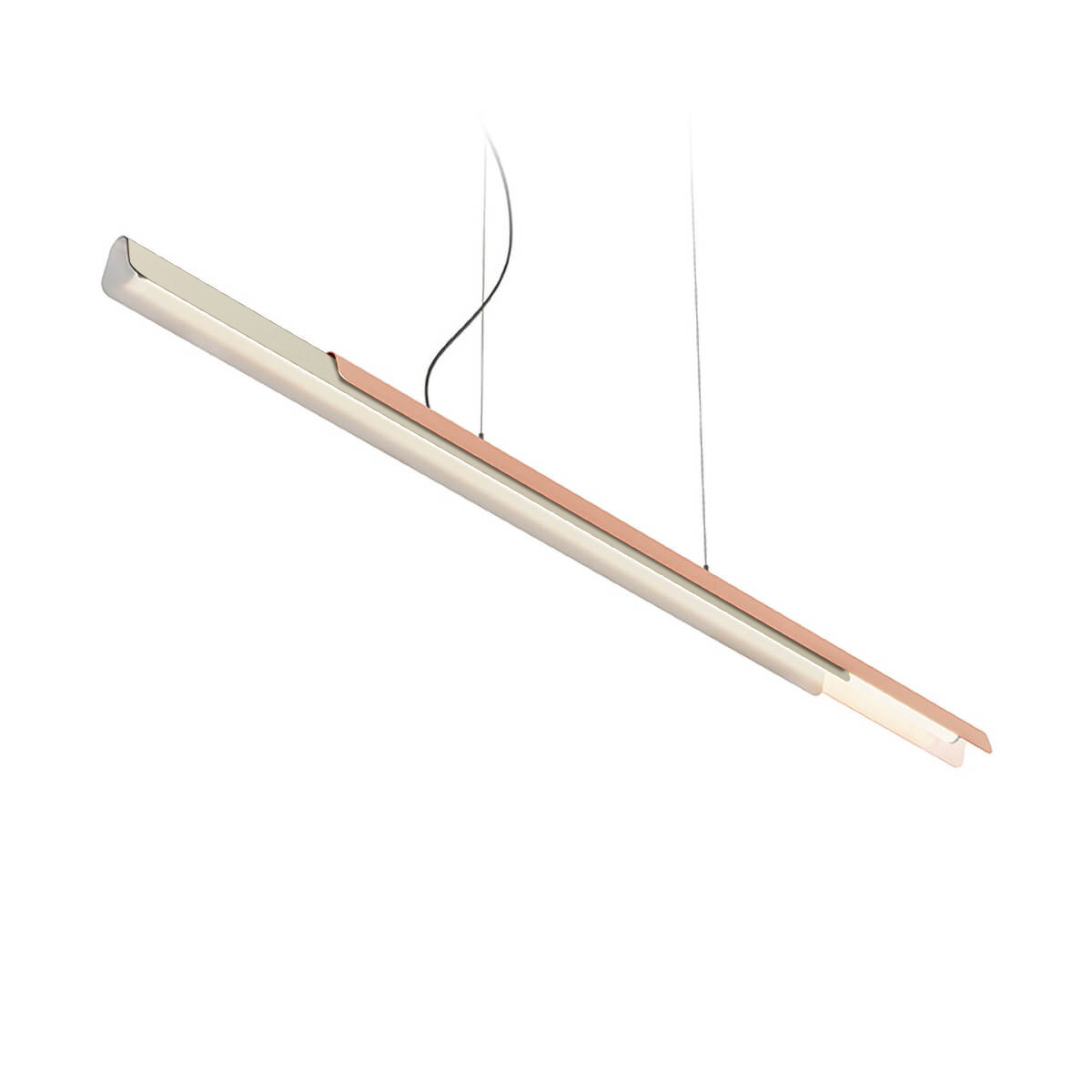 Kundalini Dala Linear LED Pendelleuchte, 2700 K, Sand / Kupfer