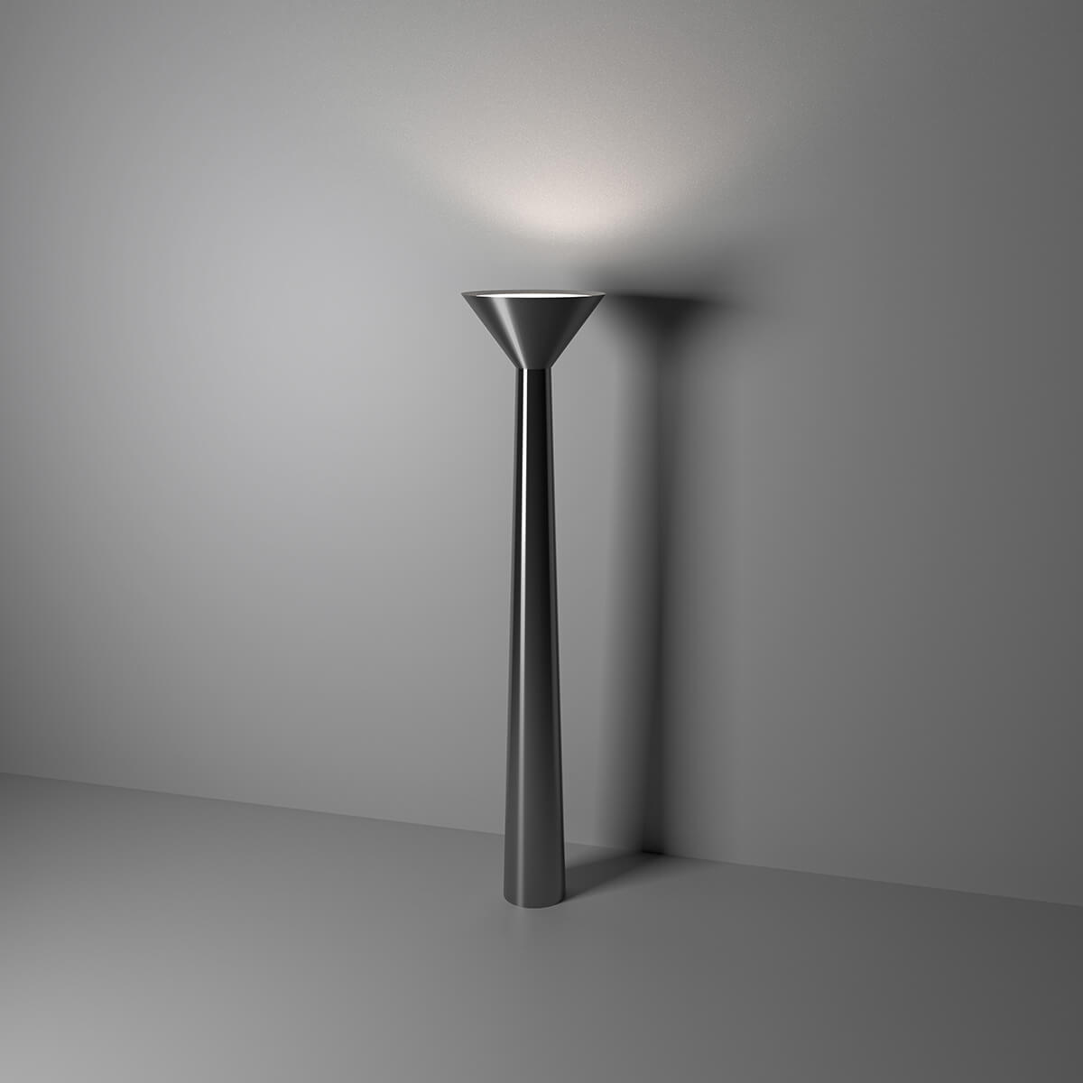 Icone Lama LED Stehleuchte, schwarz / weiß